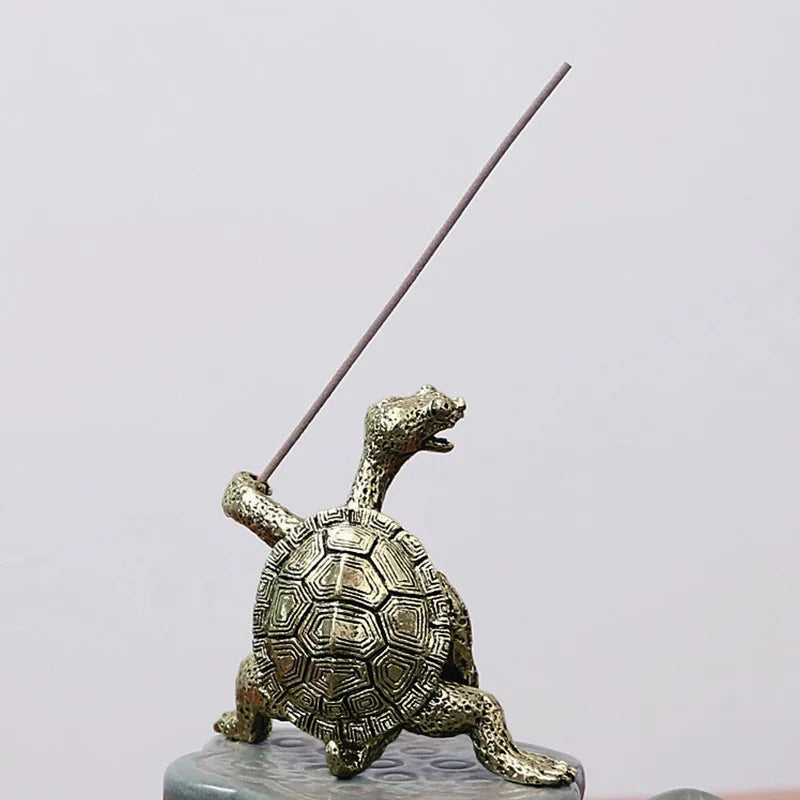 Metal Turtle Incense Holder
