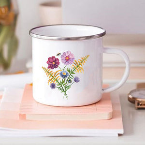 Flower Print Mugs