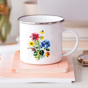 Flower Print Mugs