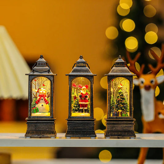 Christmas Light-Up Phone Booth Snow Globe