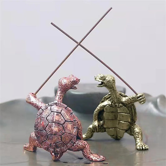 Metal Turtle Incense Holder