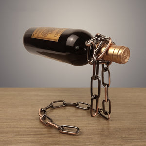 Iron Chain Wine Rack