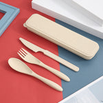 Load image into Gallery viewer, Wheat Straw Cutlery Set
