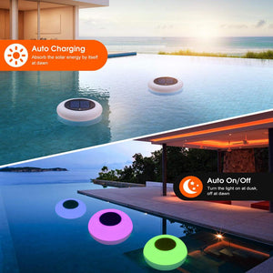 Solar Powered LED Floating Pool Lights