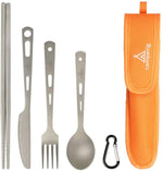 Load image into Gallery viewer, Lightweight Titanium Cutlery Set
