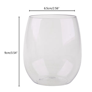 Shatterproof Plastic Wine Glass Set